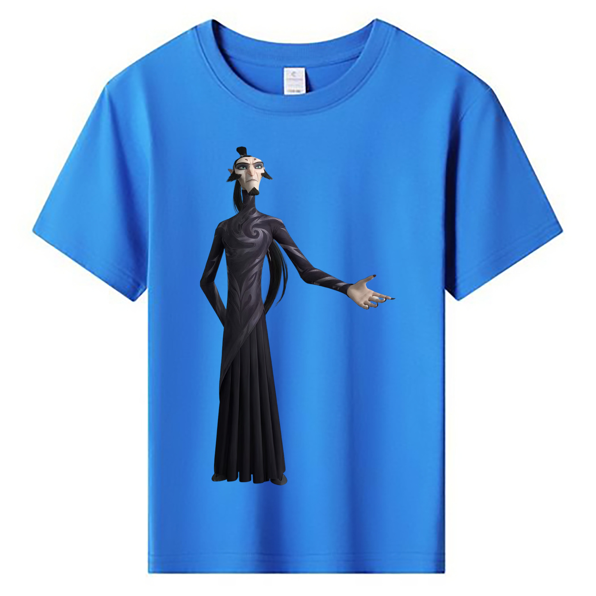 （画像用） Ne Zha 2 ナタ 魔童の大暴れ 綿100％キッズTシャツ（フロントプリント）